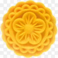 中秋节黄色花朵月饼