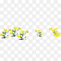 春天黄色装饰花朵