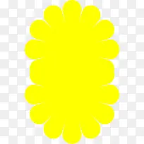 黄色梦幻花朵重叠