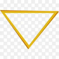 矢量图卡通金黄色活动促销三角形