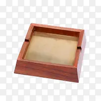 原木方形烟灰缸