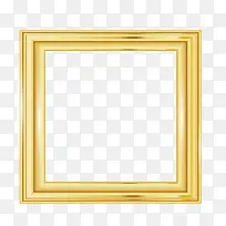 矢量金色方形相框放大框