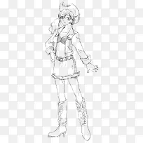 线描卡通人物