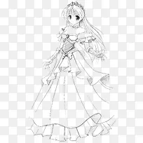 线描手绘人物
