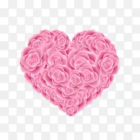 粉色玫瑰爱心
