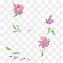 唯美花朵花瓣花环