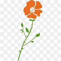 手绘小花矢量图