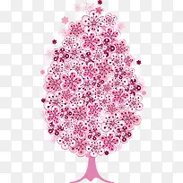 矢量花树