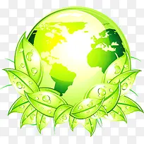 绿叶地球