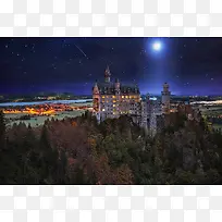 蓝色星这城市灯光
