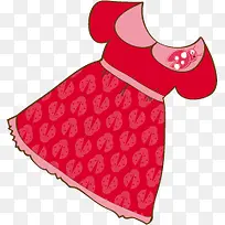 红色儿童裙子