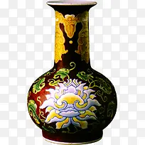 中国风花纹瓷瓶模特
