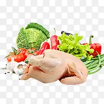 鸡肉和蔬菜