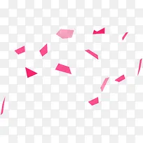 粉红色几何形状漂浮