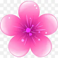 手绘粉色鲜花主页