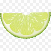 绿色柠檬水果元素