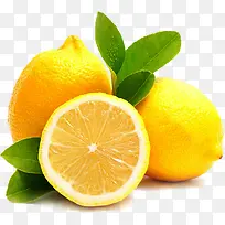 清新柠檬绿叶图片