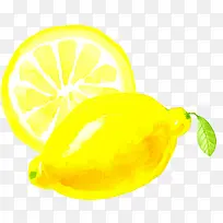 水彩矢量柠檬