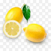 柠檬实物图水果植物图