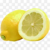 黄色新鲜柠檬水果