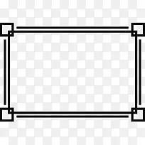 黑色线条边框