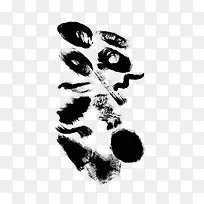 水彩墨迹