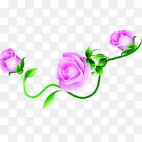 粉色玫瑰缤纷春天花朵装饰