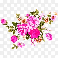 粉色花朵美景装饰