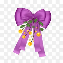 紫色蝴蝶结装饰