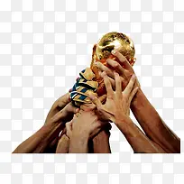 手举世界杯