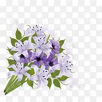 唯美紫色花束