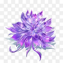 质感创意紫色的花朵效果