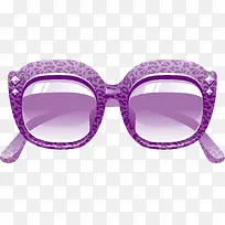 紫色简约沙滩眼镜
