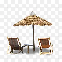 遮阳伞 沙滩椅