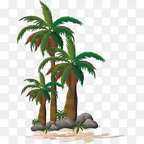 热带椰子树装饰