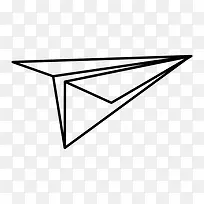 纸飞机符号图标