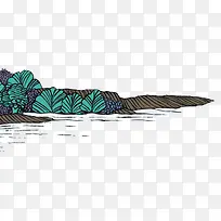 合成创意海边植物效果