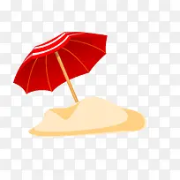 矢量沙滩伞