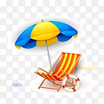 夏日 沙滩椅