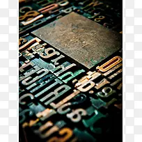 不锈钢立字体字母背景