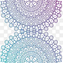 渐变色宗教花纹