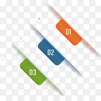 矢量手绘数字彩色标签