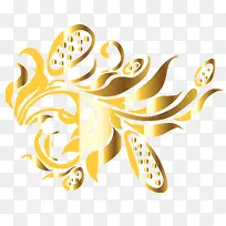 金色花纹