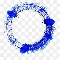 蓝色白圆圈