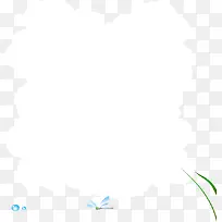 卡通手绘云朵边框