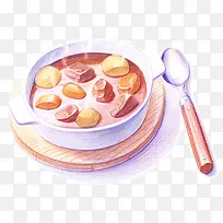手绘美食
