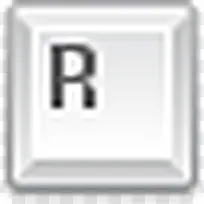 大写字母R按键 icon