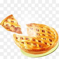黄色蛋挞食物糕点