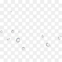 白色手绘漂浮水滴