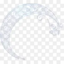 白色手绘花纹手镯